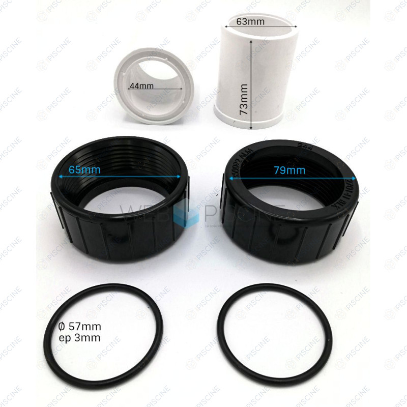 Kit Raccord Union (Entrée-Sortie) 1"1/2 - 2" pompe Superflo (PENTAIR) Pompe SUPERFLO PENTAIR Kit Raccord Union (Entrée-Sortie) 1"1/2 - 2" pompe Superflo (PENTAIR) Pompe SUPERFLO PENTAIR