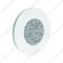 Projecteur 12 Leds blanches 3000 lumens Diamond Power sans niche et câble + kit adapt. universel (WELTICO) reference 65025LB30