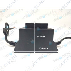transformateur IP68 220v 12v AC 100w référence TRANS-12AC-IP68