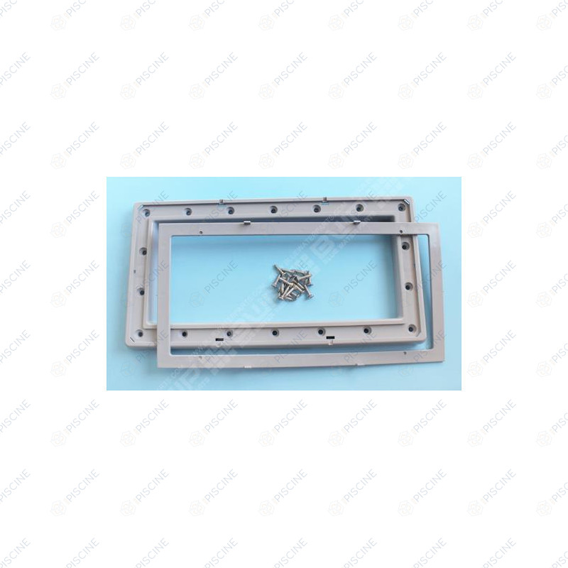 Bride Skimmer Grand Meutriére Liner + enjoliveur + vis Parker 5.5x25mm - GRIS Astralpool
