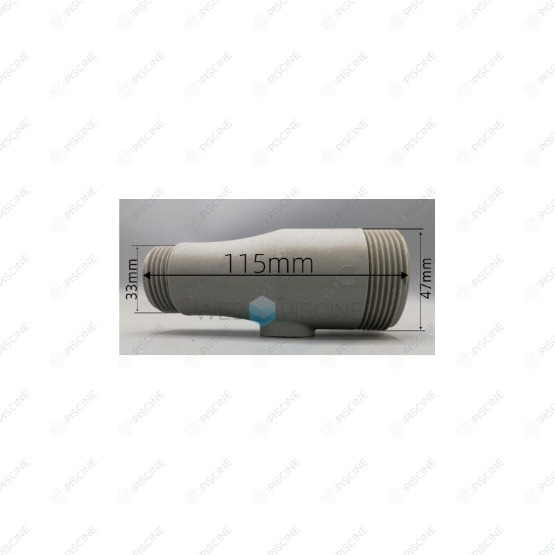 Raccord condenseur sans piquage (entrée eau) + joint (ZODIAC) reference WIB01634 Raccord condenseur sans piquage (entrée eau) + joint (ZODIAC) reference WIB01634