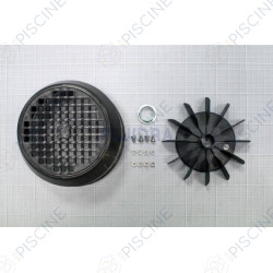 Ensemble couvercle + bague + hélice de ventilateur PPE VICTORIA Plus Silent 1.5CV à 3CV (sauf 3CV Mono) (Astra