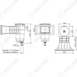 Skimmer Design A400 panneau liner