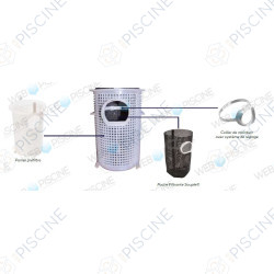 Poche filtrante souple avec collier de maintien pour pompe de piscine Poche filtrante souple avec collier de maintien pour pompe de piscine