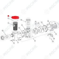 Couvercle de préfiltre Freeflo (Pentair) Pompe FREEFLO, RACER PENTAIR