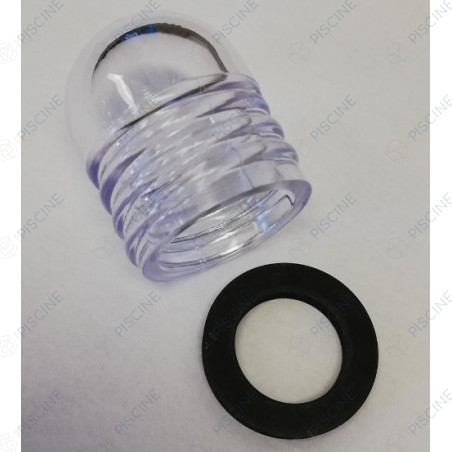 Bocal transparent + Joint -N'EXISTE PLUS prendre 10.0172 + 05.0044 Vanne Side (après 2006)