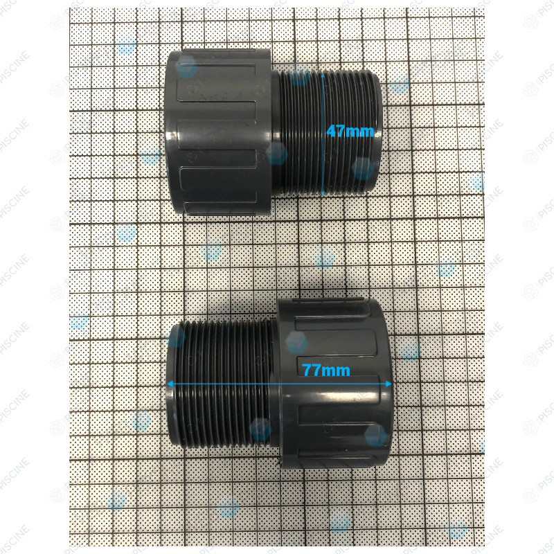 Adaptateur fileté male 1"1/2 à l'unité