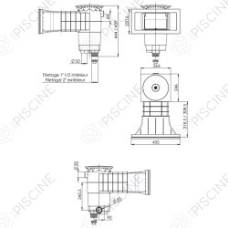 Skimmer A400 DESIGN Blanc Skimmer A400 DESIGN Blanc