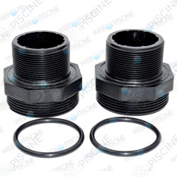 Kit traversée de paroi 2 pouces noires (Vendu par 2) Kripsol Kit traversée de paroi 2 pouces noires (Vendu par 2) Kripsol