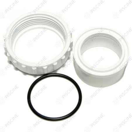 Raccord métrique fileté D.50 pour électrolyseur Clearwater D20