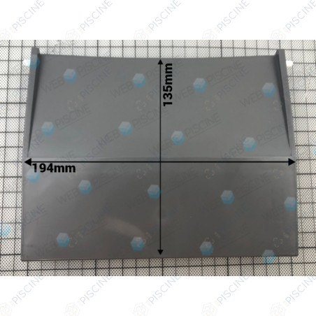 Ens Volet + Flotteur Skimmer Gris Anthracite (ASTRAL) Skimmer STANDARD 15 Lts PM/GM piscine Béton/Liner