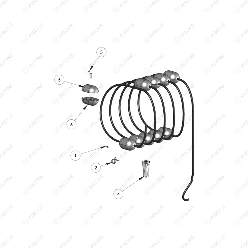 Câble flottant Gris 16,5m V1.0 pour CYBERNAUT