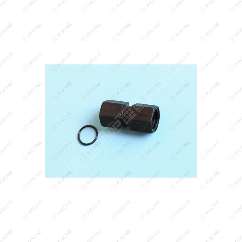Raccord injection F/F pièce noire PP 3/8 (ASTRALPOOL) Pompe doseuse PH L3 (MAGIPH)