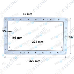 Skimmer rallongé GM Liner Master (KRIPSOL) avec insert en inox Skimmer Liner
