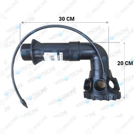 Diffuseur Inférieur de filtre SAB Triton NM - F-19S8-TRV avec Coude (PENTAIR) reference G-30-1908NCP