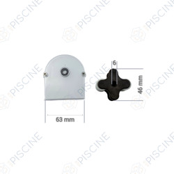 Kit porte galet + capot pompe Ph Prim Avady