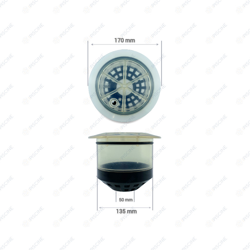 Couvercle de Filtre SAB Azur Side + joint + purge + collier - (PENTAIR) reference R281001
