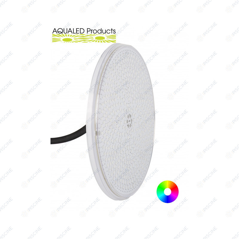 Ampoule couleur P56 led Rgb extra plate résine  + télécommande (Aqualed ) référence AQLP-P56-F-22-RGB-TEL