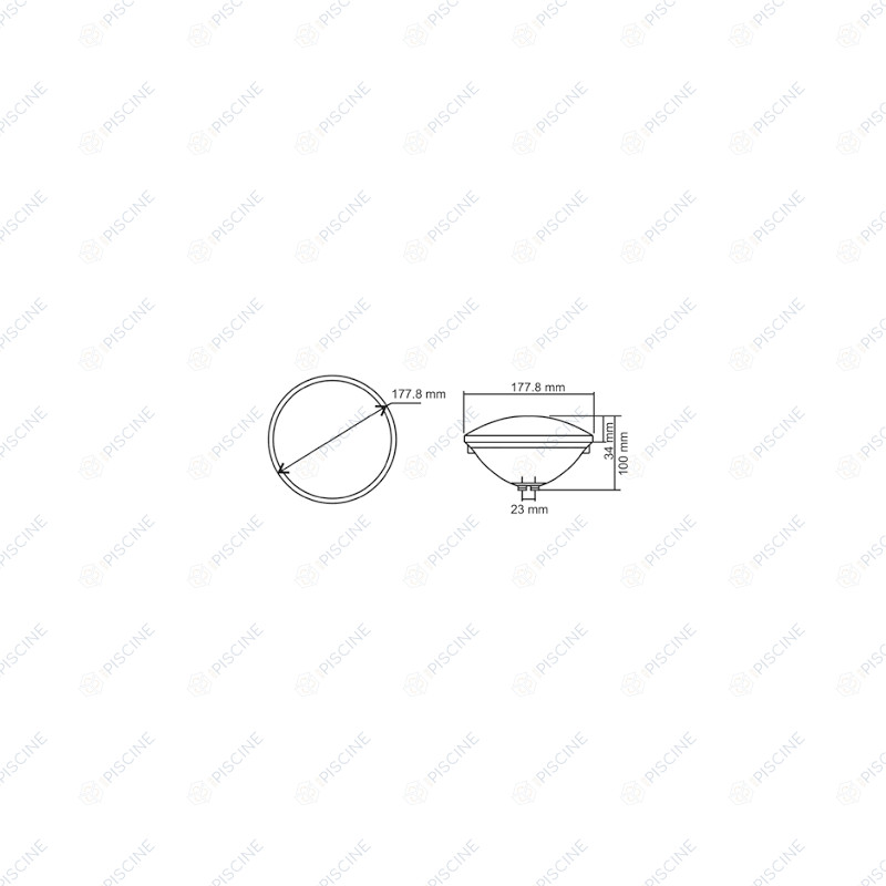 Projecteur LED Liner par56 Blanc Led Blanche 13w HAYWARD Projecteur LED Liner par56 Blanc Led Blanche 13w HAYWARD