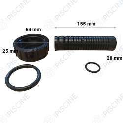 14965-0025S - VIDANGE COMPLÈTE FILTRE SAB (CRISTAL-FLO. PA17.BR464. PA15. BR463. PA20) (STA-RITE) - REMPLACE 24600-0003