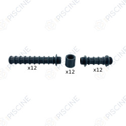 Ensemble de 12 kits crépines (rallonges + manchons + crépines) 3/4\" 265mm FSAB Ø750 (ASTRAL)
