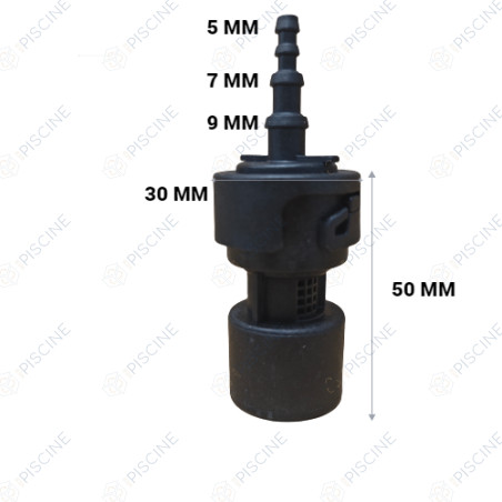 Crépine d'aspiration complète 4x6 Pompe doseuse PH L3 (MAGIPH) N'EXISTE PLUS REMPLACÉ PAR 11.100.086
