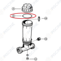 Joint torique de couvercle (HAYWARD) Distributeur de Chlore In-Line 2,5 kg