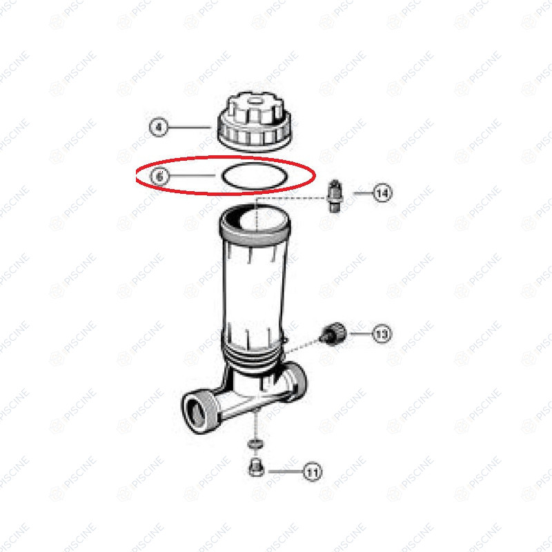 Joint torique de couvercle (HAYWARD) Distributeur de Chlore In-Line 2,5 kg Joint torique de couvercle (HAYWARD) Distributeur de Chlore In-Line 2,5 kg