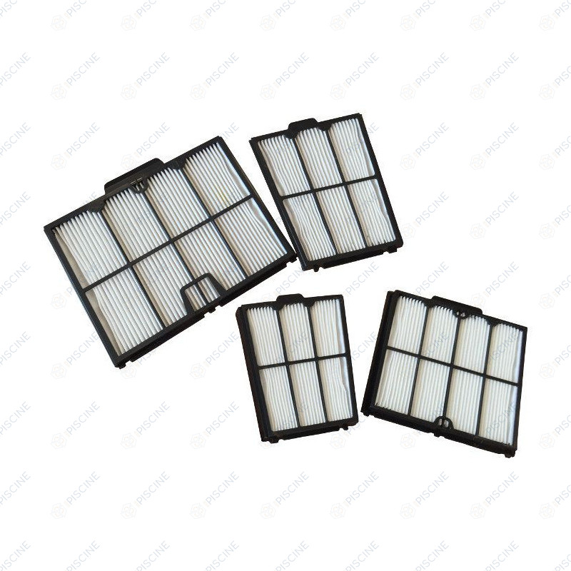 Kit de 4 filtres fin du robot DOLPHIN S300 - S200 - Temo 2 et 3