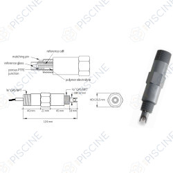 Sonde pH industriel référence HI1002/3