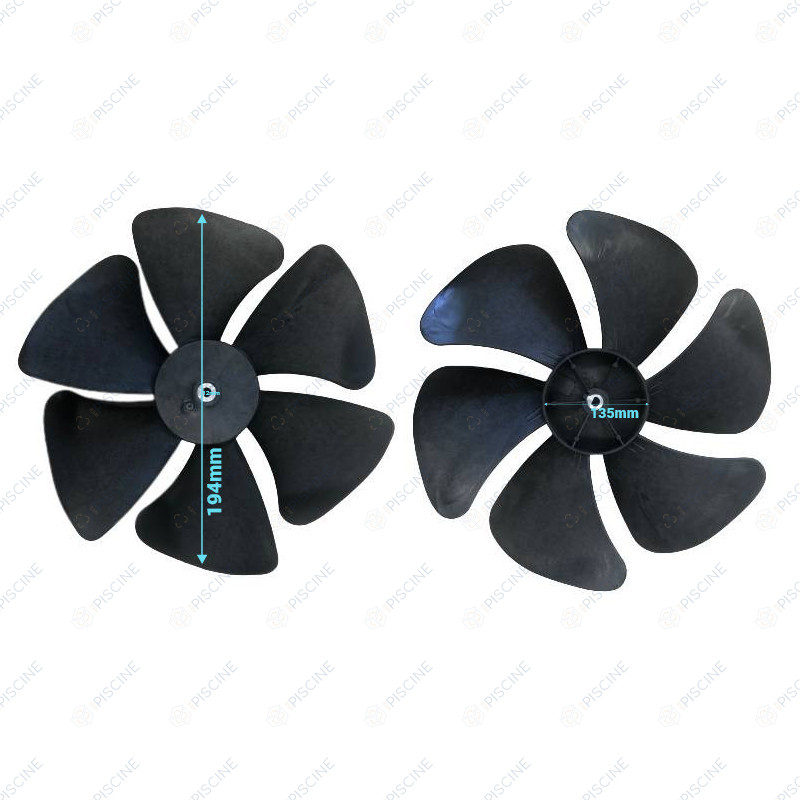 Hélice de ventilateur pompe à chaleur bering16/21kW. Evo top 13/16kW référence ZX113600010