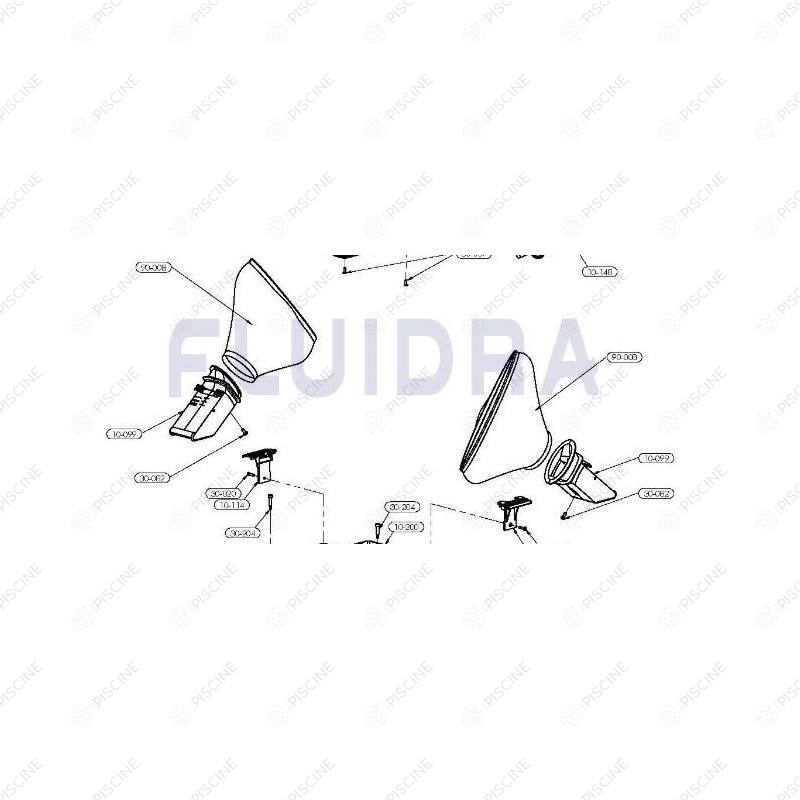 Sacs filtrants fins (x2) pour robot Racer Jet et Reaction référence A8114PK