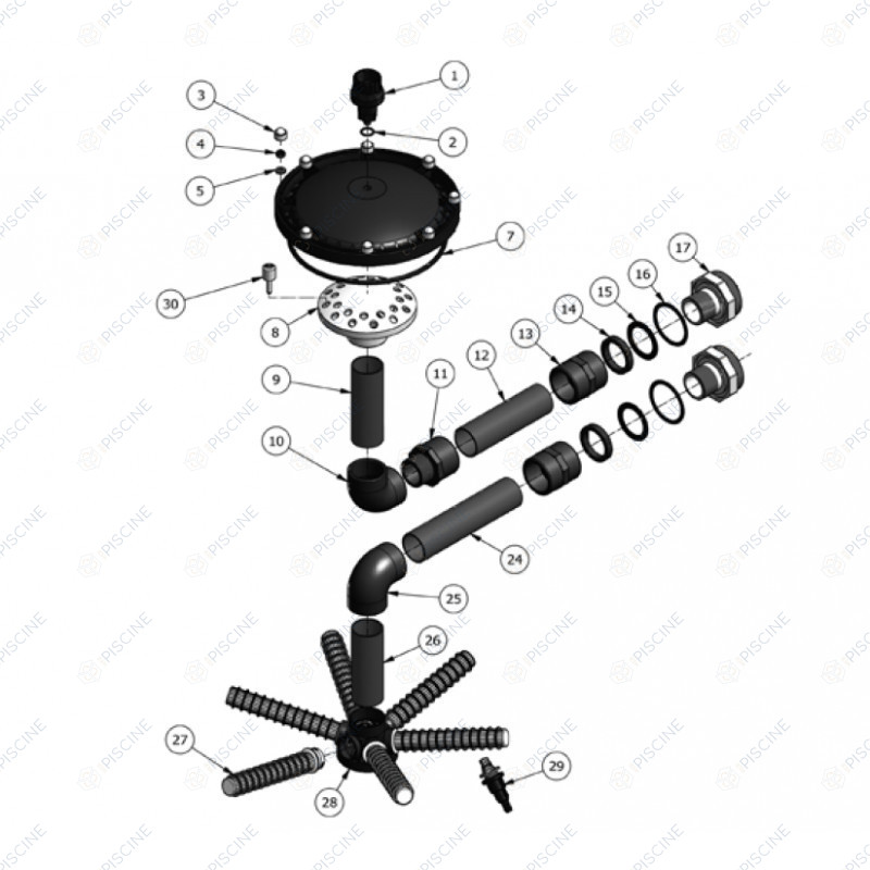 Joint de couvercle filtre Polyster NG HAYWARD