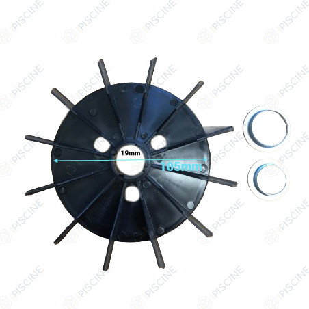 Ventilateur diam. 19 mm pour pompe 1,10KW à 2,20KW Moteur Pentek (PENTAIR) Moteur PENTEK PENTAIR