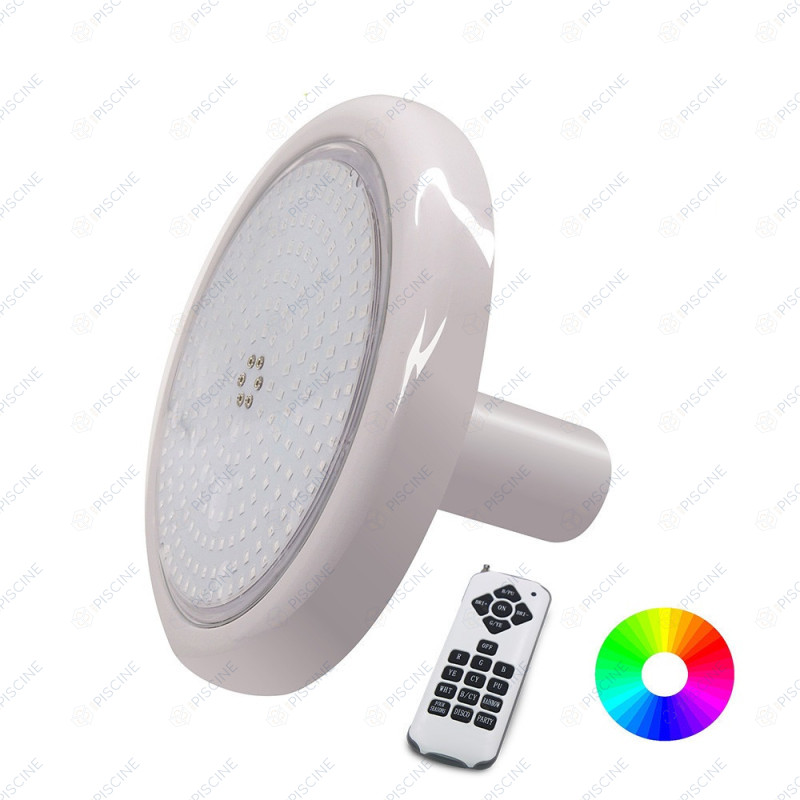 Projecteur LED RGB + Telecommande à visser 24w diamétre 220