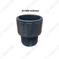 Embout long PVC 60-2 pouces pour filtre Astralpool