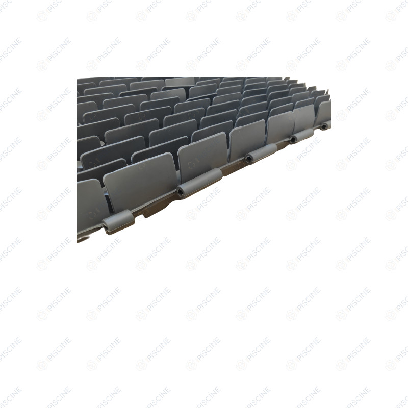 RB00122GY - Brosse PVC grise à picots 280x195mm - Remplace RB00122BL