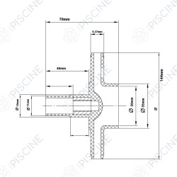 Turbine pompe SPH300 ( Emaux ) référence 01400101