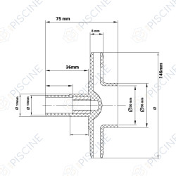 Turbine pompe SPH200 ( Emaux ) référence 01400100