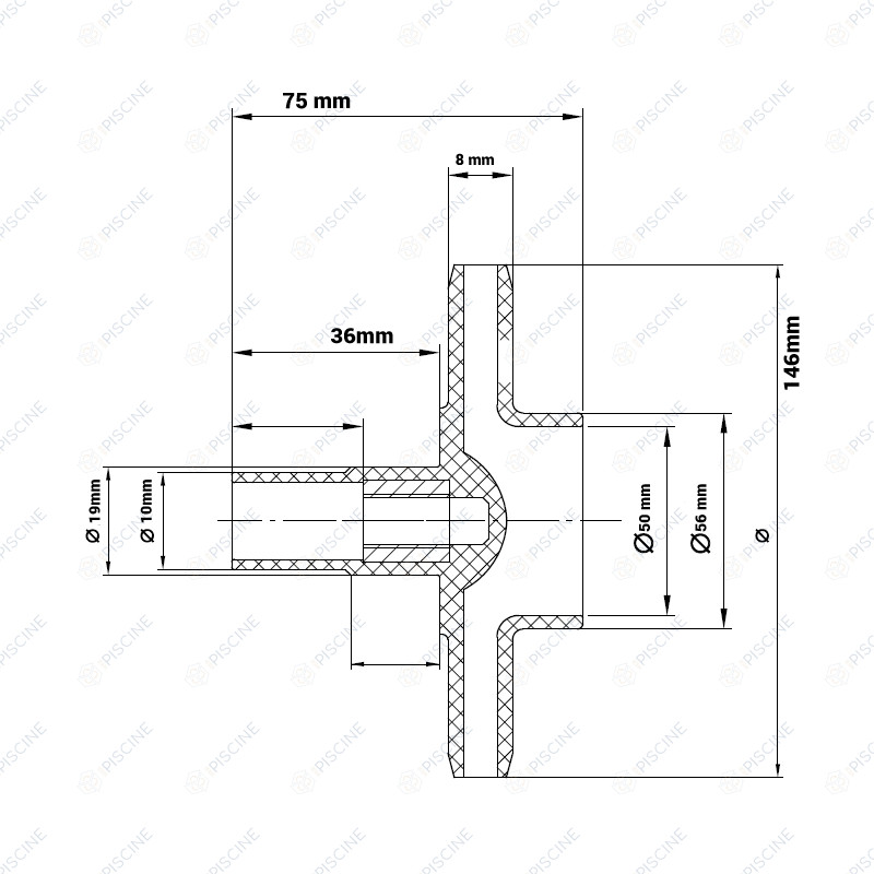 Turbine pompe SPH200 ( Emaux ) référence 01400100 Turbine pompe SPH200 ( Emaux ) référence 01400100