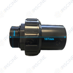 Raccord union 1"1/2 + joint vanne (Emaux) référence E190102