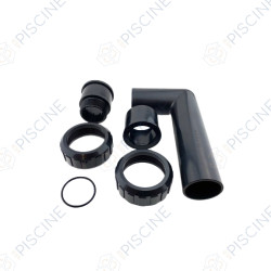 Vanne Side 1 1/2'' avec raccord coudé court - Référence 88280805B EMAUX