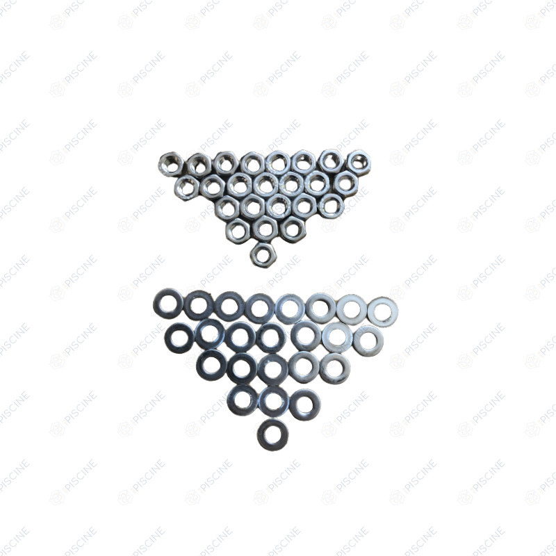 Kit de visserie inox 24 écrous et rondelles pour filtre SMG emaux Superpool