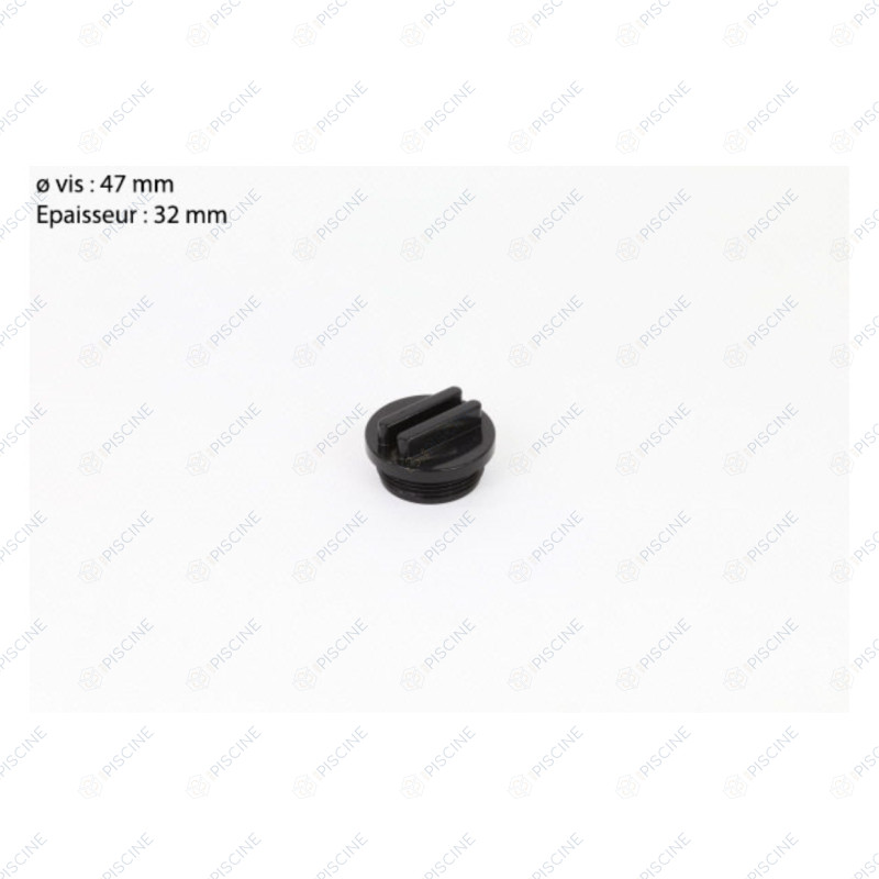 1.5" Bouchon  (Noir) Vanne Side 6 voies 1"1/2