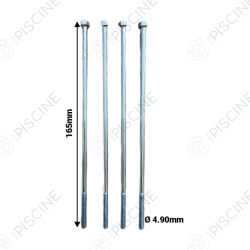 Tirants de fixation de couvercle arrière de moteur pompe IML (Astralpool ) référence 4405010053