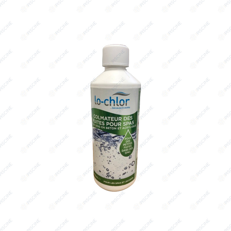 Lo Chlor Colmateur De Fuites Piscine - 1L Pour 60m³ - Blanc - Réparation Béton Et Polyester
