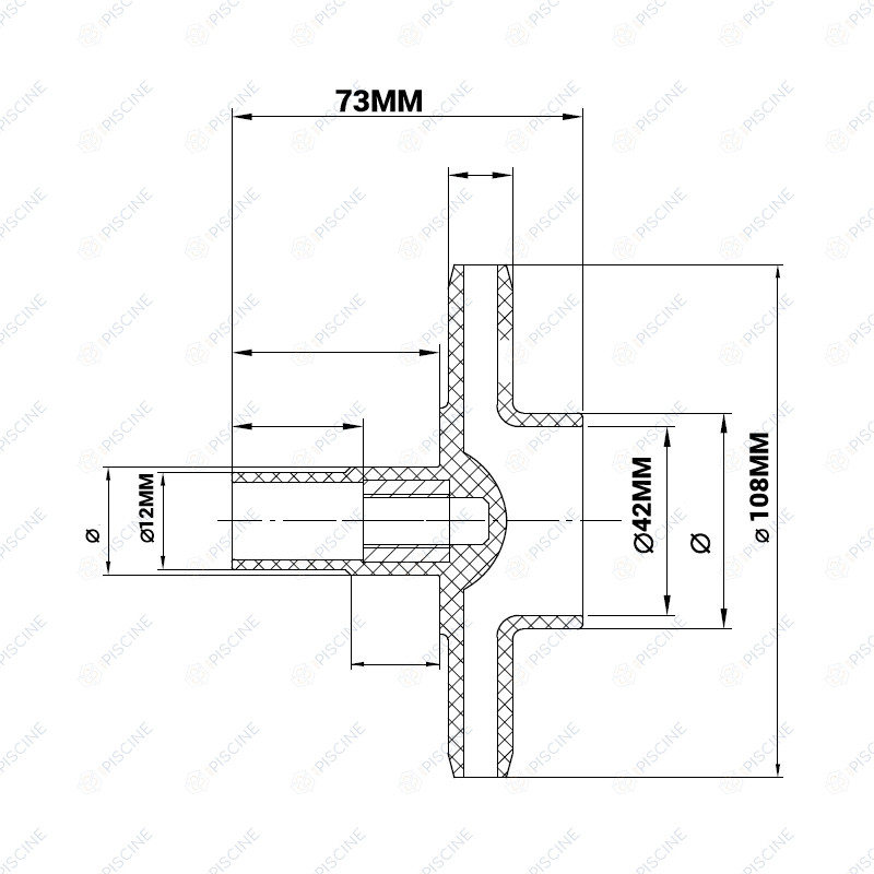Turbine pompe HPS/HPV - 0,75 CV -  (HYDROSWIM) Pompe HP (Petit panier) HYDROSWIM
