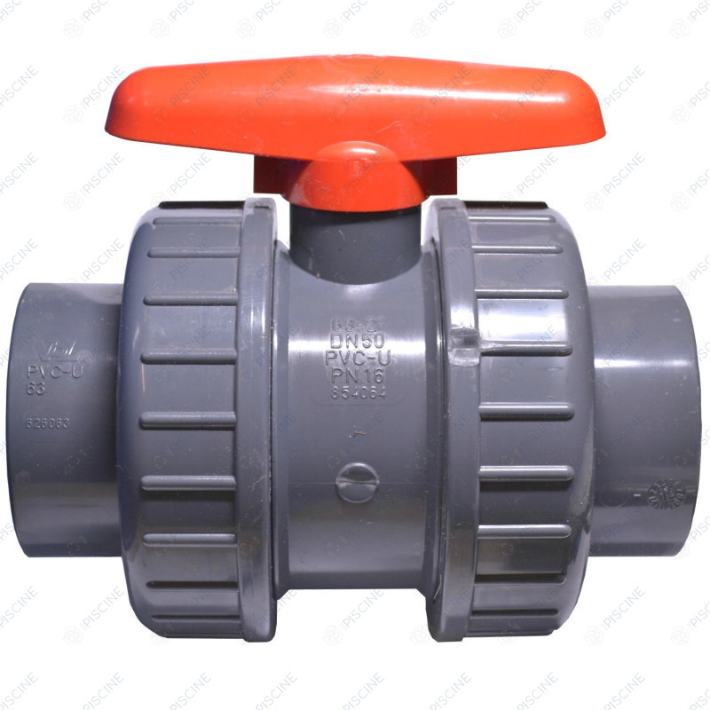 Vanne VDL piscine PVC quart de tour 2" référence 1410063