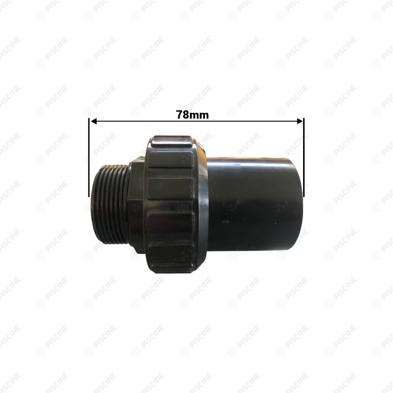 Raccord set 1.5" (3 pièces) avec joint pour vanne MPV07 (Noir) reference E89280102B