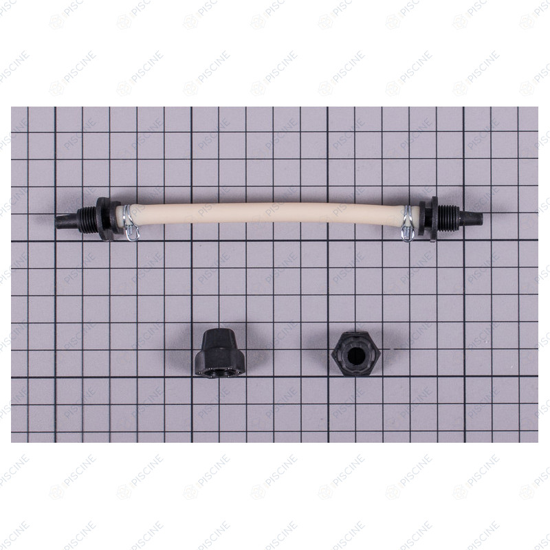 Tube santoprene avec raccords D4x7mm, L. tube 110 mm, L. totale 160 mm (ASTRALPOOL)